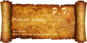 Putnik Telma névjegykártya